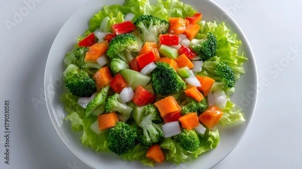 Fototapeta fresh vegetable salad
