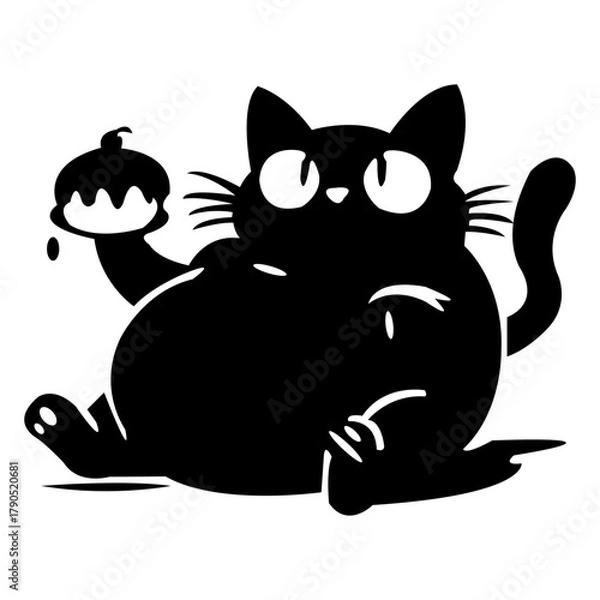 Obraz Cat Vector Silhouette 36