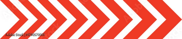 Obraz “Red and Orange Chevron Arrow Pattern Vector — Gradient Forward Direction Design for Navigation, Motion Graphics, and Modern Interface Backgrounds”