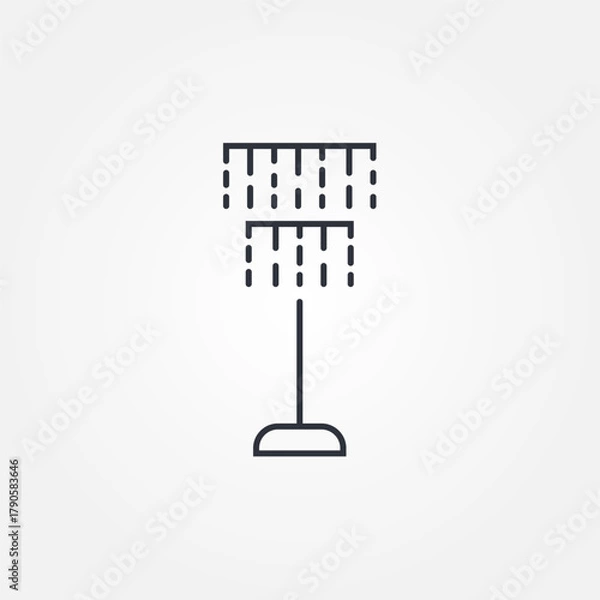 Fototapeta chandelier lamp icon symbol illustration vector eps10 logo template design pattern seamless bright minimal design flat design realistic style simple design modern design