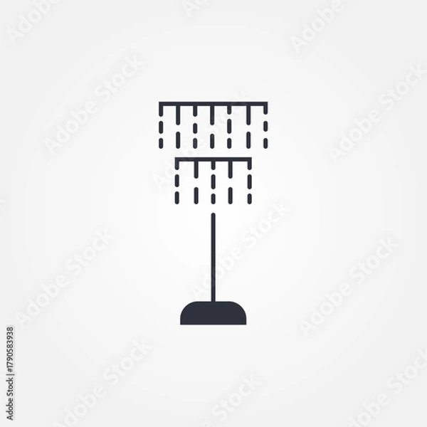 Fototapeta chandelier lamp icon symbol illustration vector eps10 logo template design pattern seamless bright minimal design flat design realistic style simple design modern design