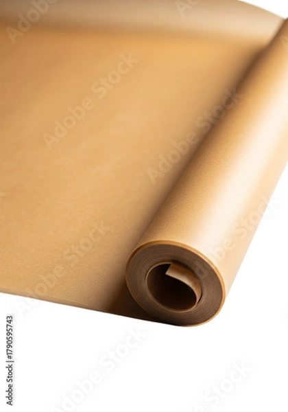 Obraz A roll of brown kraft paper