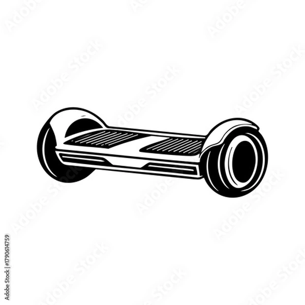 Fototapeta Electric hoverboard design representing modern personal transportation, innovation, and eco-friendly urban mobility.