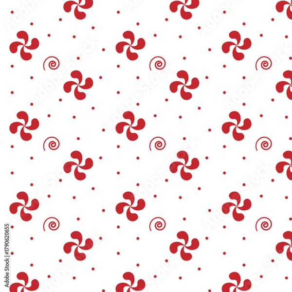 Fototapeta 
seamless red pattern design  with white background