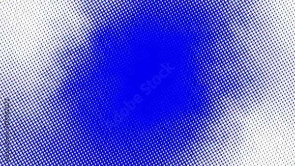 Obraz Blue halftone pattern on white background creates a retro comic effect