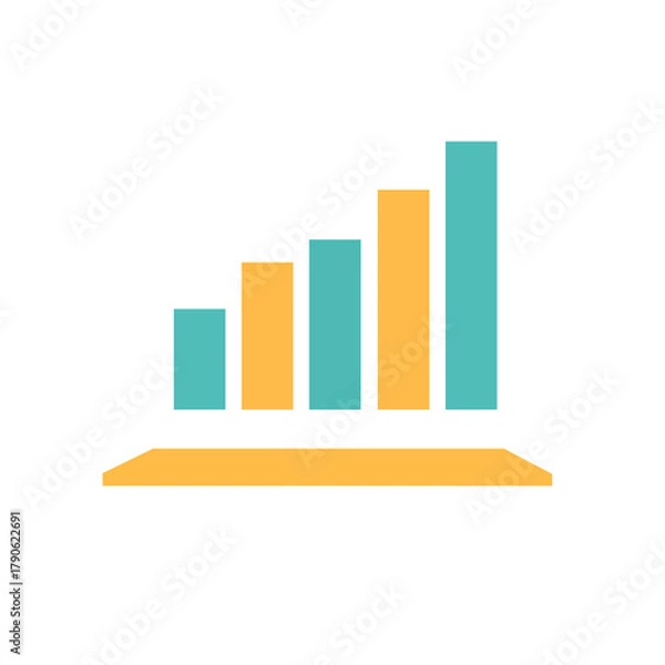 Fototapeta Visualizing Performance Trends in a Professional Workspace