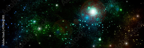 Obraz galaxy in a free space.