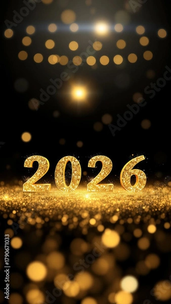 Fototapeta new years gold  background 2026