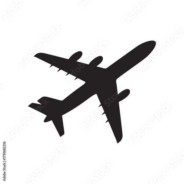 Obraz vector illustration of a plane. vector eps 10