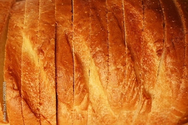 Obraz Sliced bread texture. food background