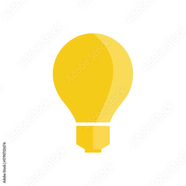 Obraz Yellow light bulb representing new ideas and innovation