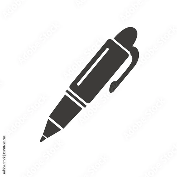 Fototapeta Fountain Pen Vector Icon Illustration Writing Tool Ink Pen Calligraphy Luxury Nib Classic Elegant Design Writing Concept Education School