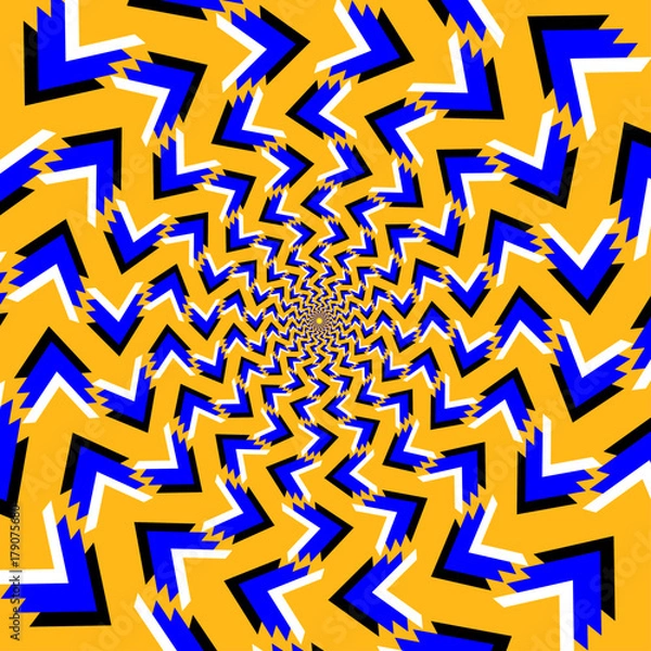 Obraz Zig-zag tunnel optical illusion