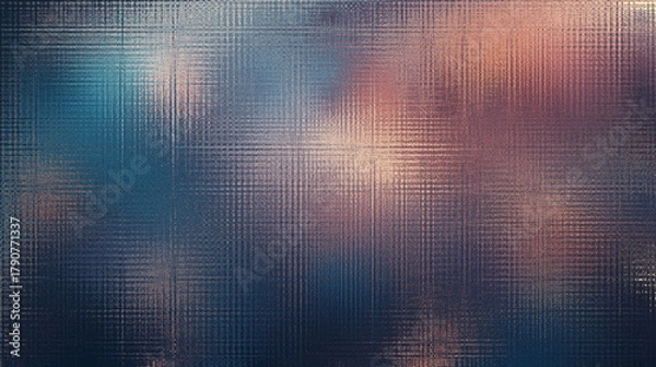 Obraz Abstract Blurred Light Behind Textured Grid Surface