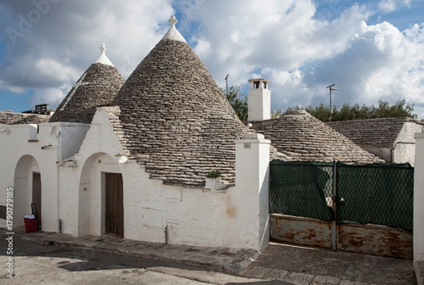 Obraz Trulli in Alberobello, Italy. Europe. UNESCO World Heritage Site.