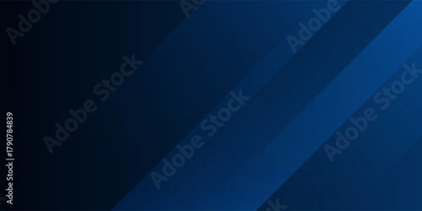 Fototapeta Abstract dark blue geometric background. Dynamic shapes composition.