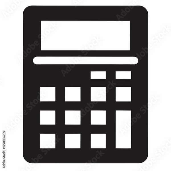 Fototapeta calculator isolated on white