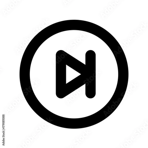 Obraz Next Track icon vector UI