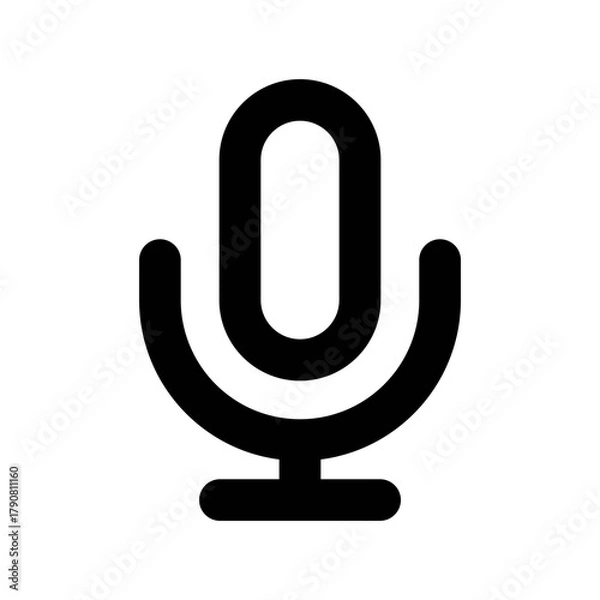 Obraz Microphone icon vector UI