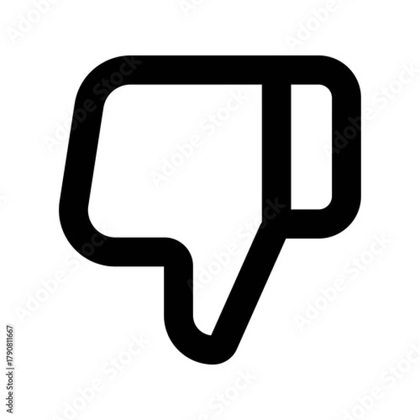 Obraz Unlike icon vector UI