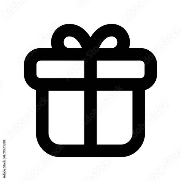 Obraz Gift box icon vector UI