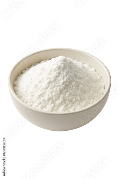 Obraz White Powder in a Bowl High quality Realistic image.