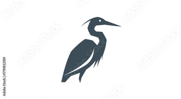 Fototapeta Minimalist bird silhouette design for various creative applications