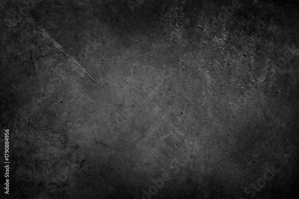 Obraz Dark grey textured concrete wall background