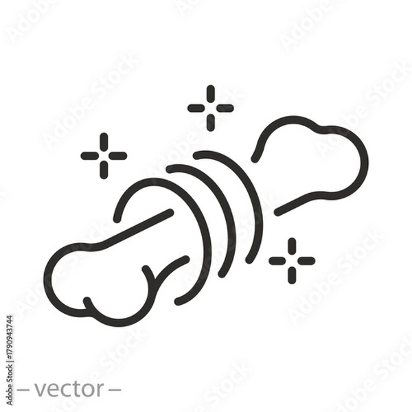 Fototapeta Strong healthy bones icon line vector web image