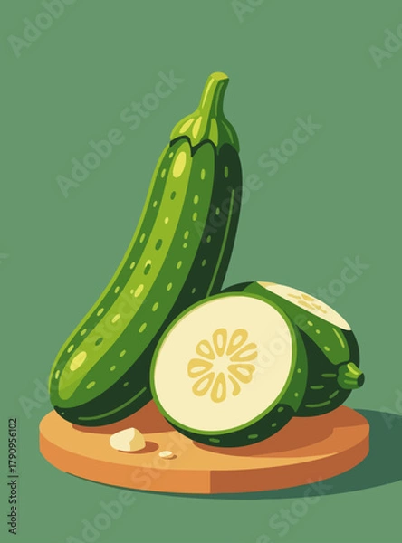 Obraz zucchini vector