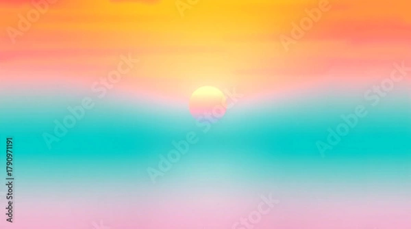 Fototapeta abstract colorful background with reflection