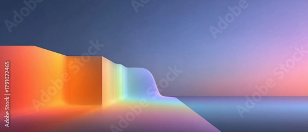 Fototapeta Pastel gradient background,colorful abstract background