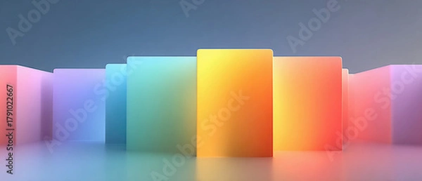 Fototapeta Pastel gradient background,colorful abstract background