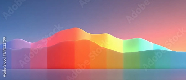 Fototapeta Pastel gradient background,colorful abstract background