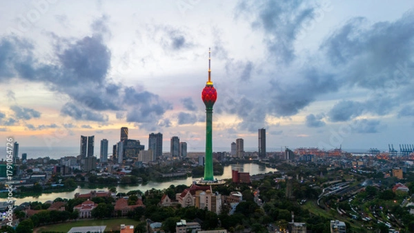 Obraz View of the Colombo city skyline