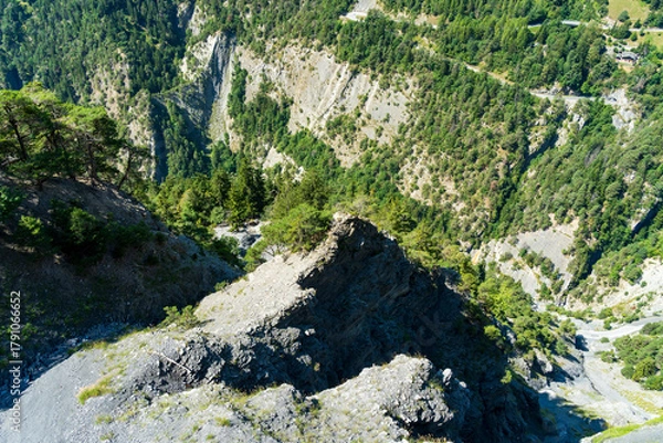 Fototapeta Vue sur les montagnes suisses