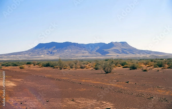 Fototapeta The Brukkaros Mountain in Namibia.