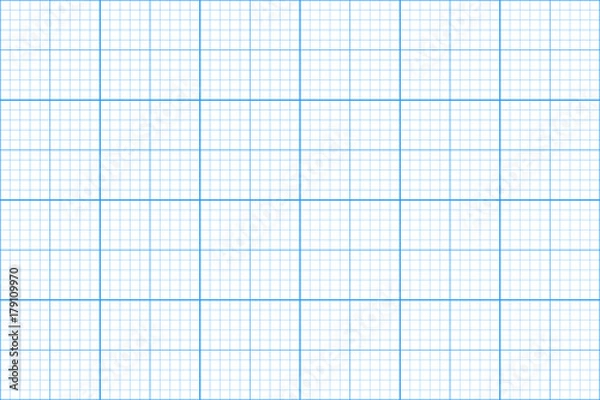 Fototapeta graph paper. seamless pattern. architect backgound. millimeter grid. vecto