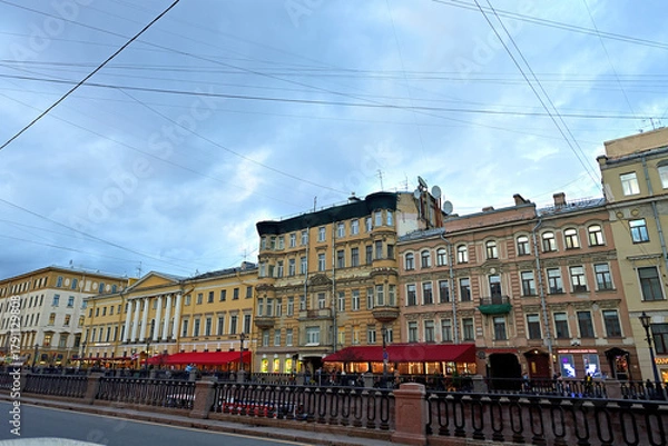 Obraz View of the Griboyedov Canal in Saint Petersburg.