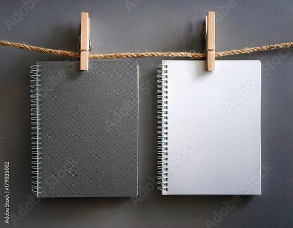 Fototapeta Pink Ribbed & Geometric Vases on Wooden Cabinet | Mid-Century Terracotta Color Palette