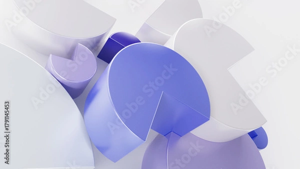 Obraz Round shapes with triangular angle design element background