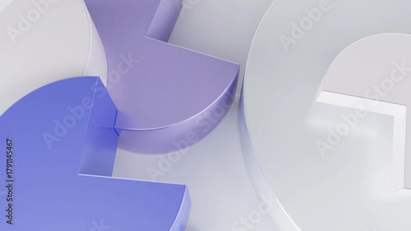 Obraz Round shapes with triangular angle design element background