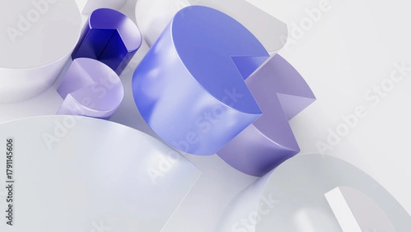 Obraz Round shapes with triangular angle design element background