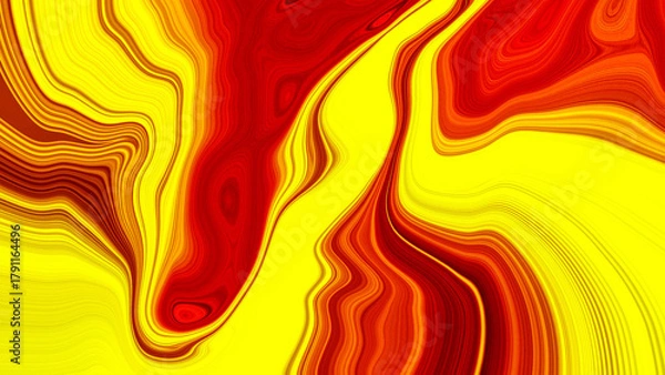 Fototapeta Radiant colorful abstract background with glowing gradient waves and fluid motion texture for modern wallpaper and visuals