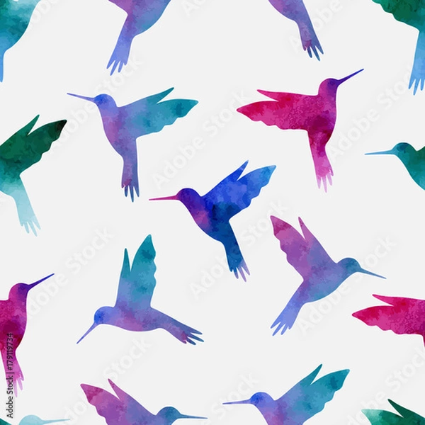 Fototapeta Seamless pattern beautiful