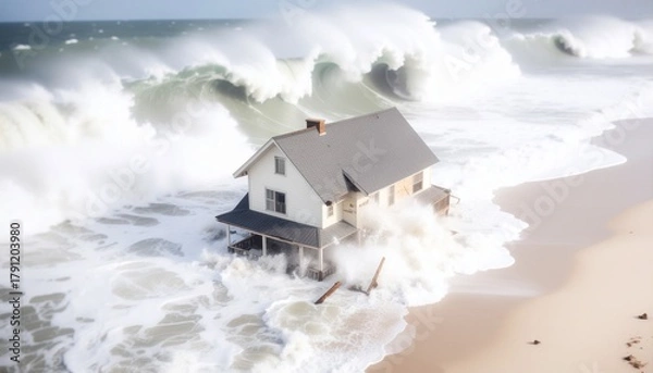 Obraz Okan an der Küste Sturm