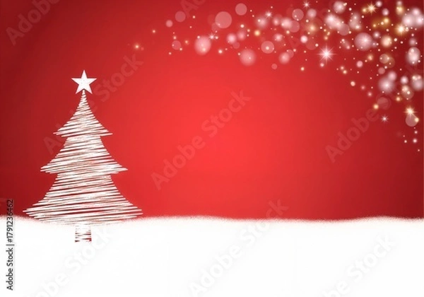 Obraz red christmas background