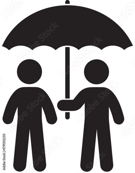 Obraz Symbolic representation of care, help, and security