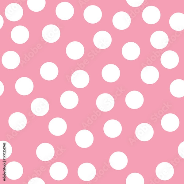 Fototapeta Polka Dot Pattern, Seamless Background