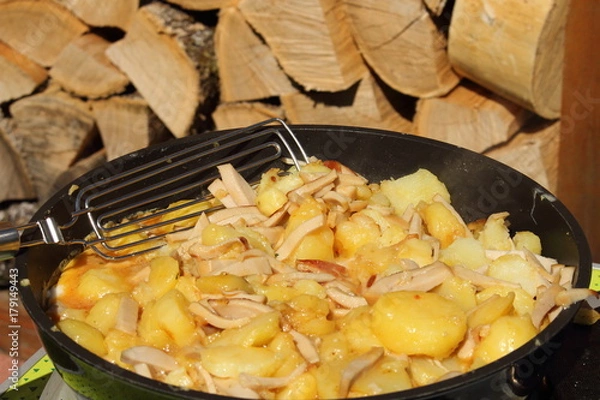 Fototapeta Wurstpfanne